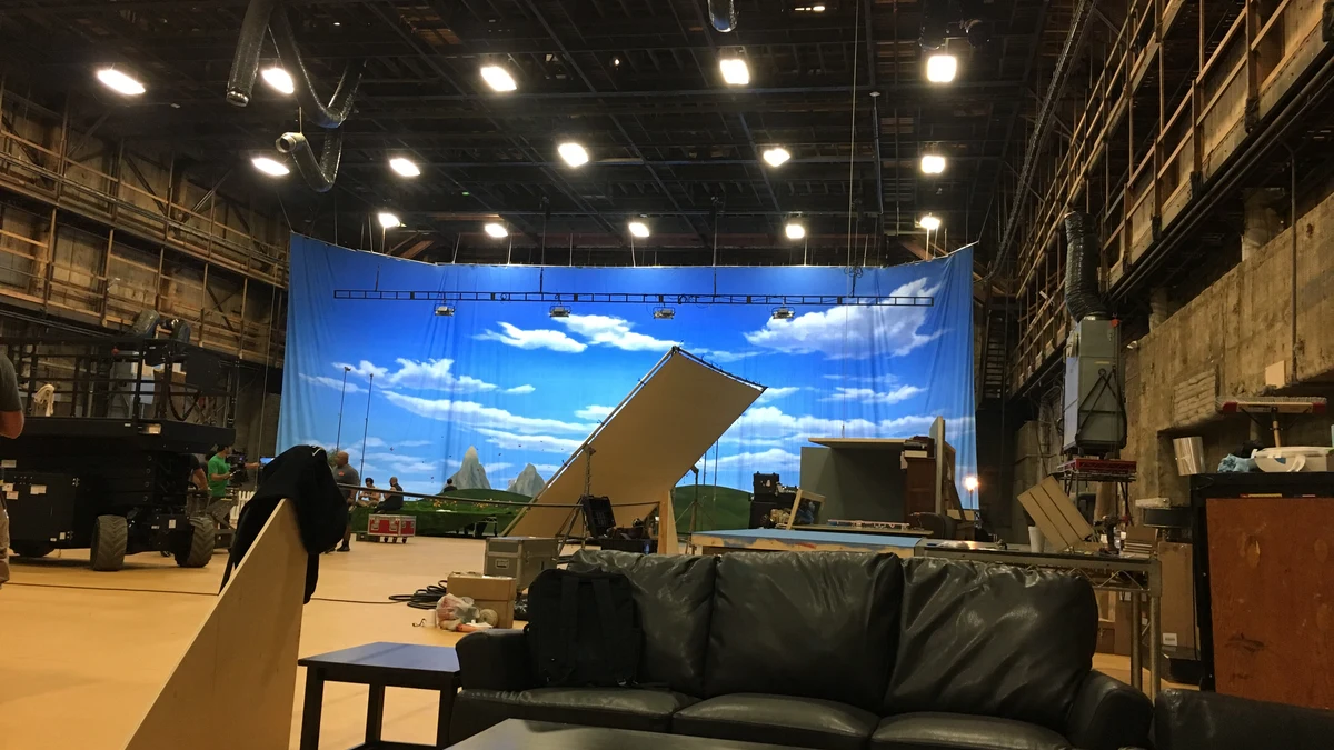 Behind the scenes of a Wendy’s commercial production set